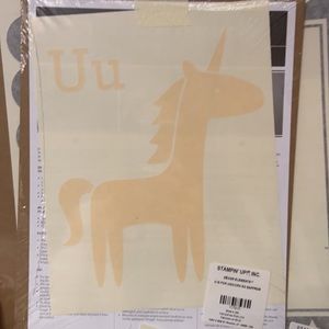 NWT Retired Stampin’ Up! Decor elements wall stickers -alphabet animals